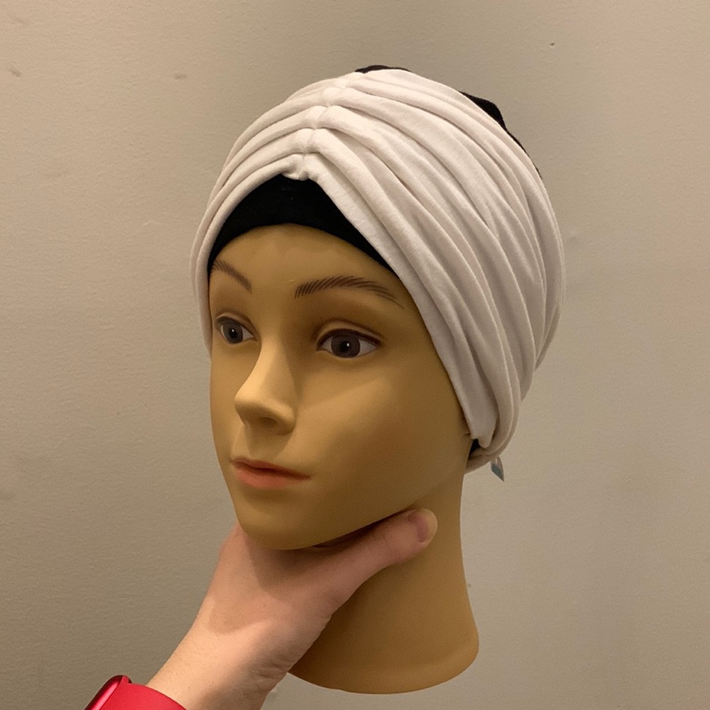 Black and White Turban / Hijab Undercap